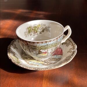 Vintage Scenic Teacup and Saucer Set